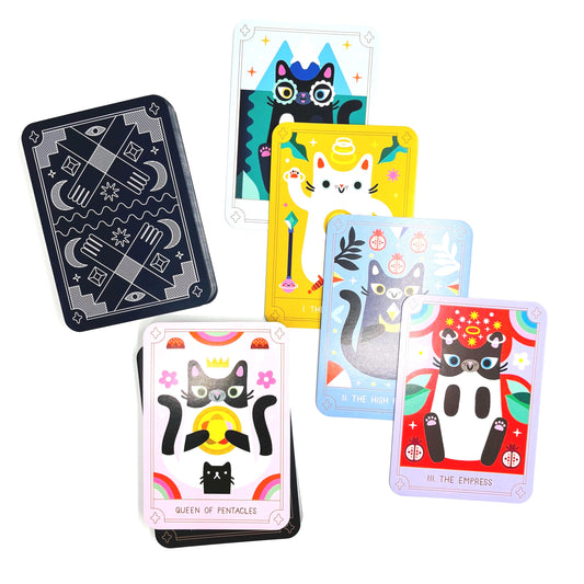 Mystic Cats Tarot: A 78-Card Deck and Guidebook by Michelle Romo