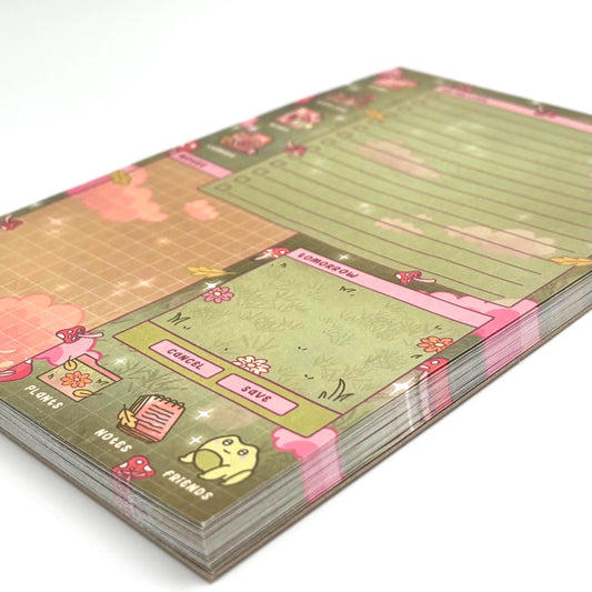 Cottagecore Daily Planner Notepad