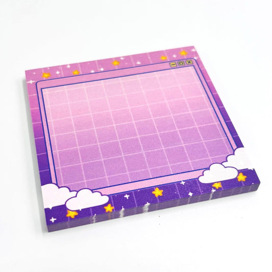 Moonlit Grid Sticky Notes