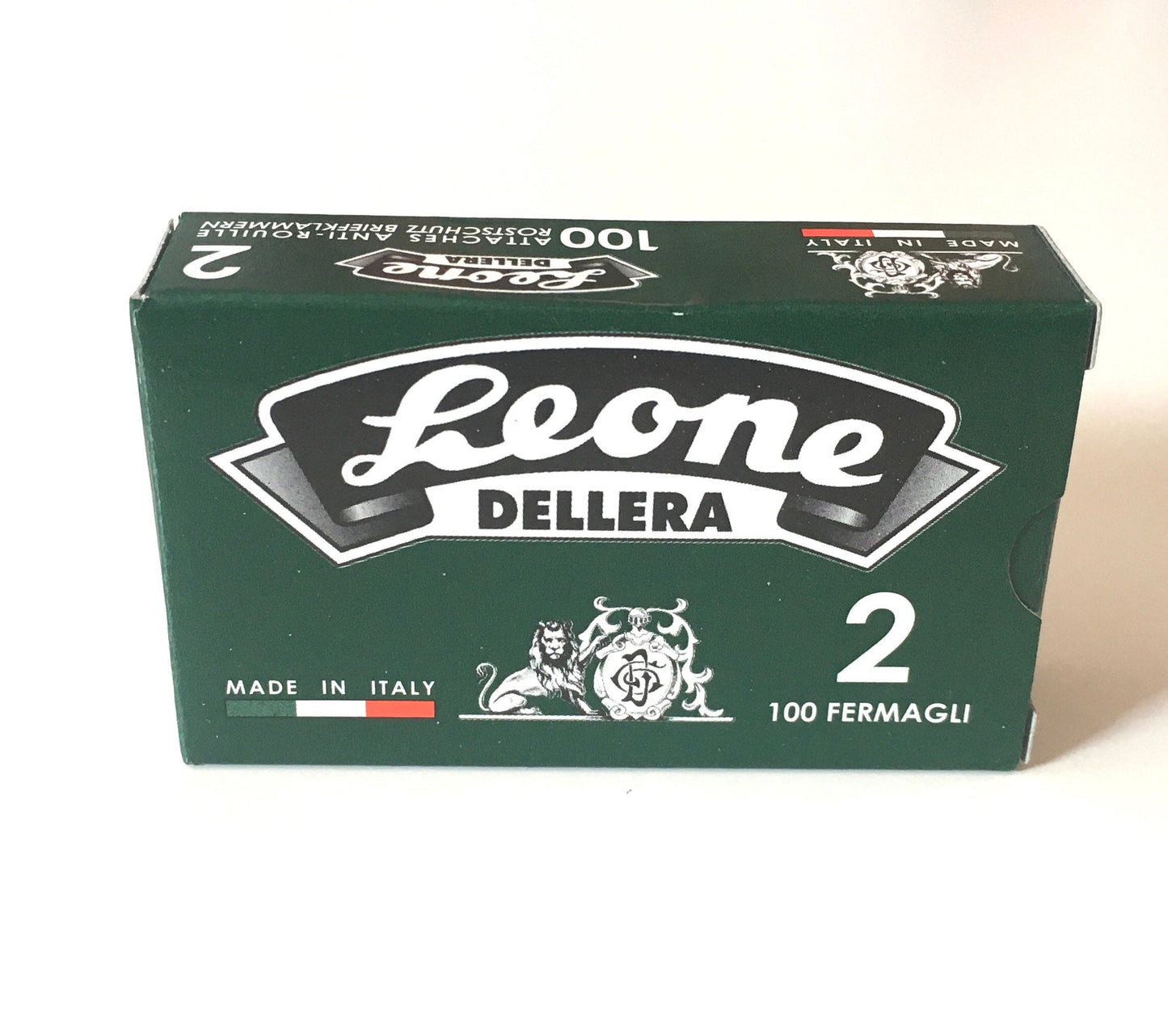 Leone Dellera Zinc Paper Clips - 100pc Box