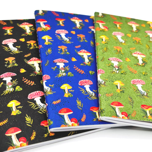 Mushrooms Mini Notebook 3pc Set
