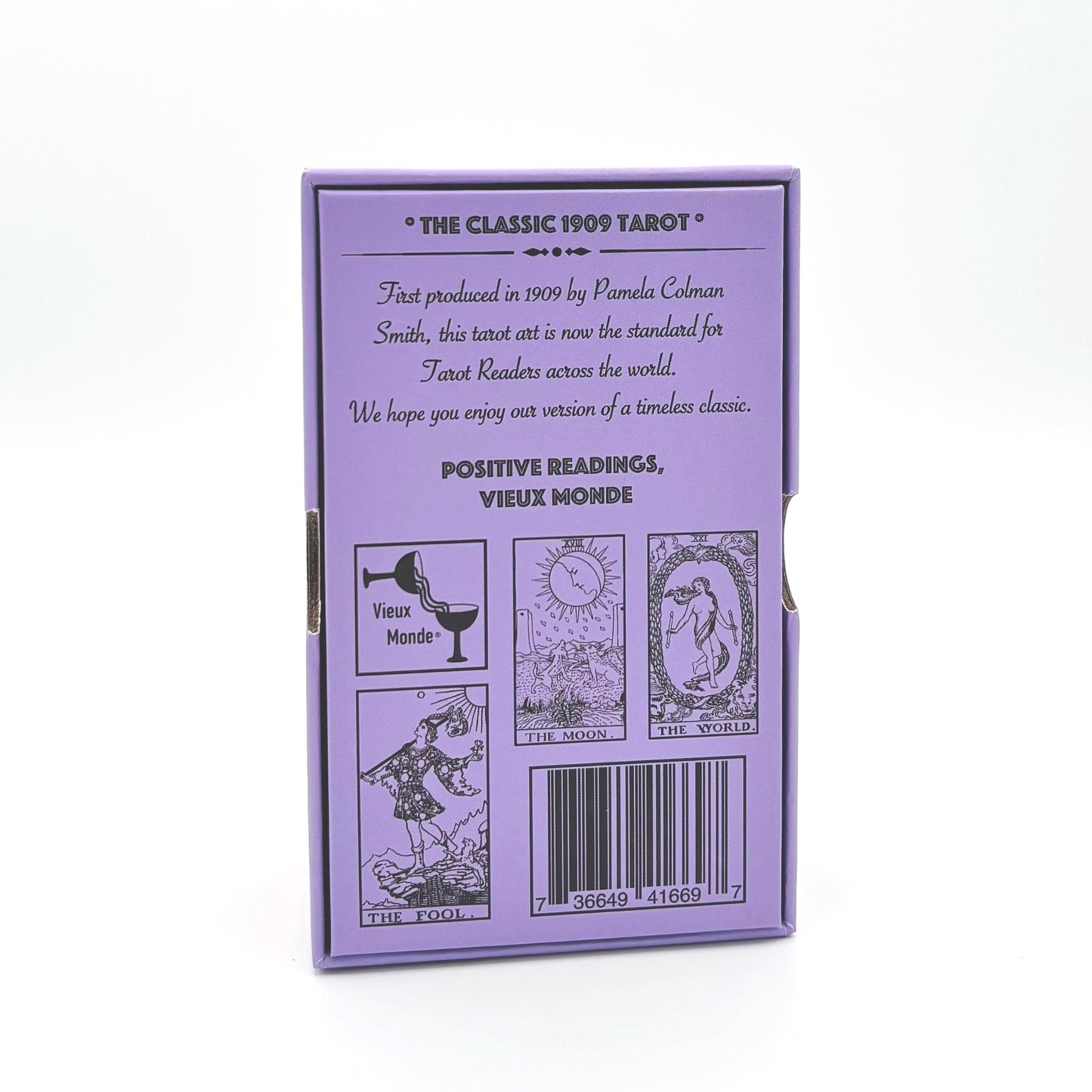 Lavender Gold Foil Tarot Deck & Guide