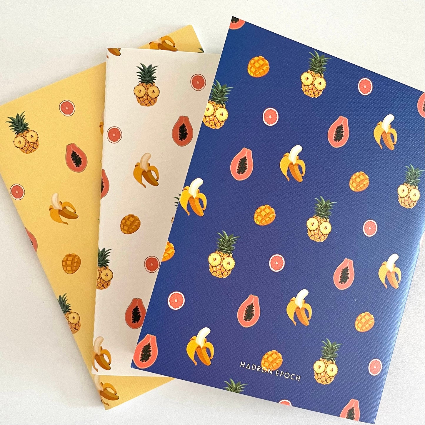 Tropical Fruit 3pc Notebook Set