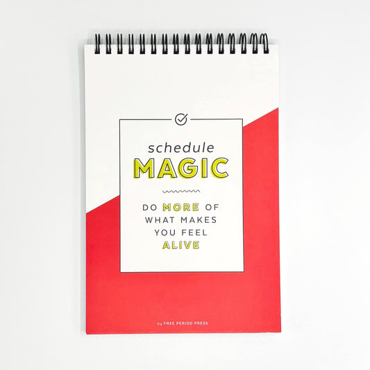 Schedule Magic Daily Planner - Spiral Notebook To-Do List for Home Work Office or School