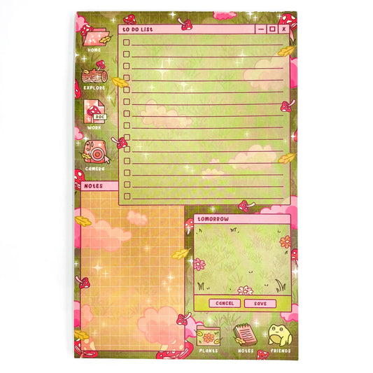 Cottagecore Daily Planner Notepad