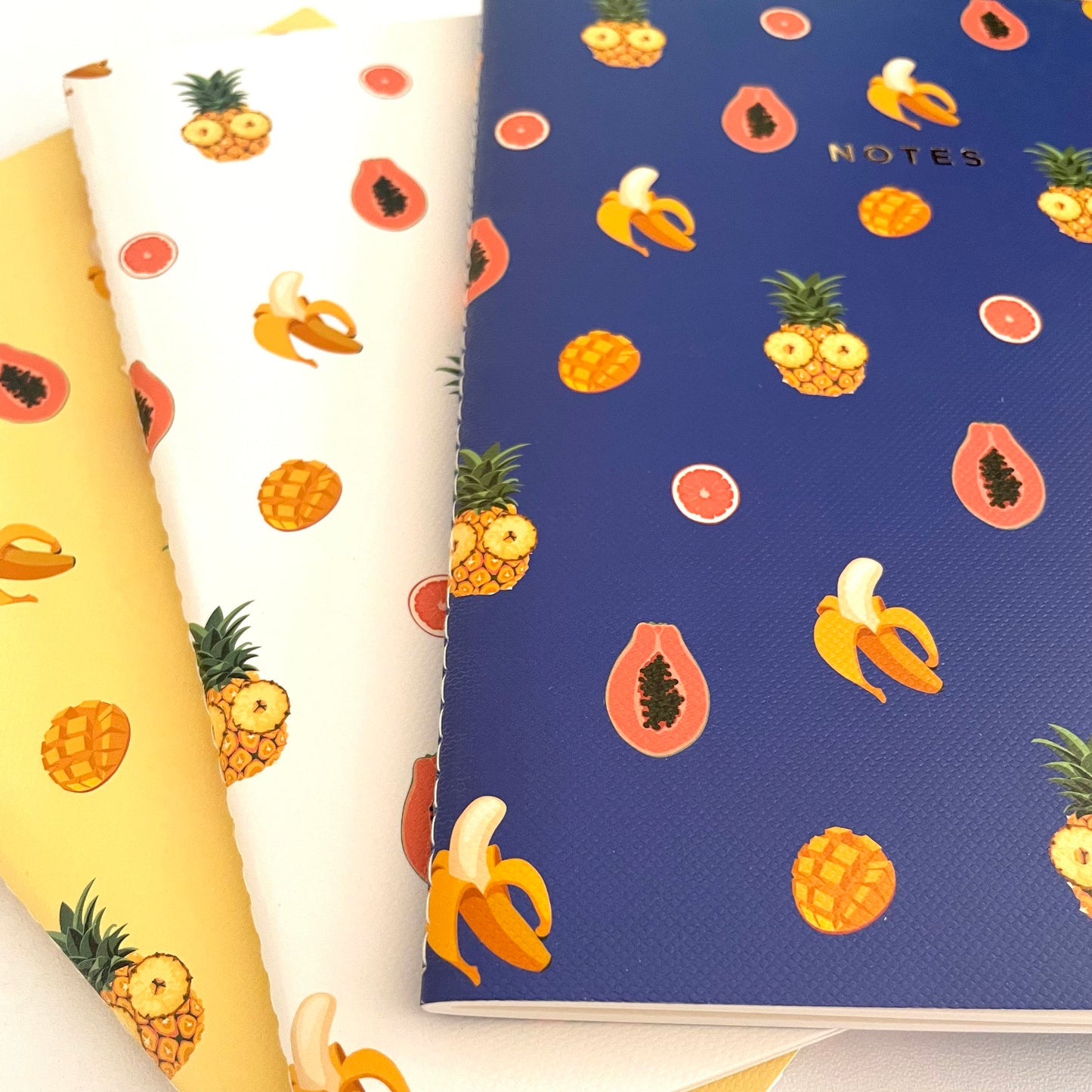 Tropical Fruit 3pc Notebook Set