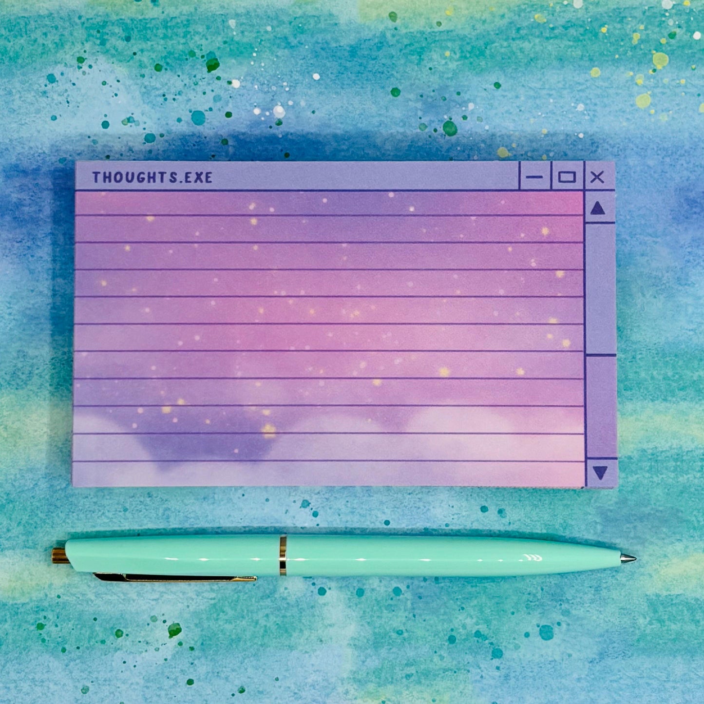 Thoughts.exe Index Cards, 50pc Lined/Blank Note Cards