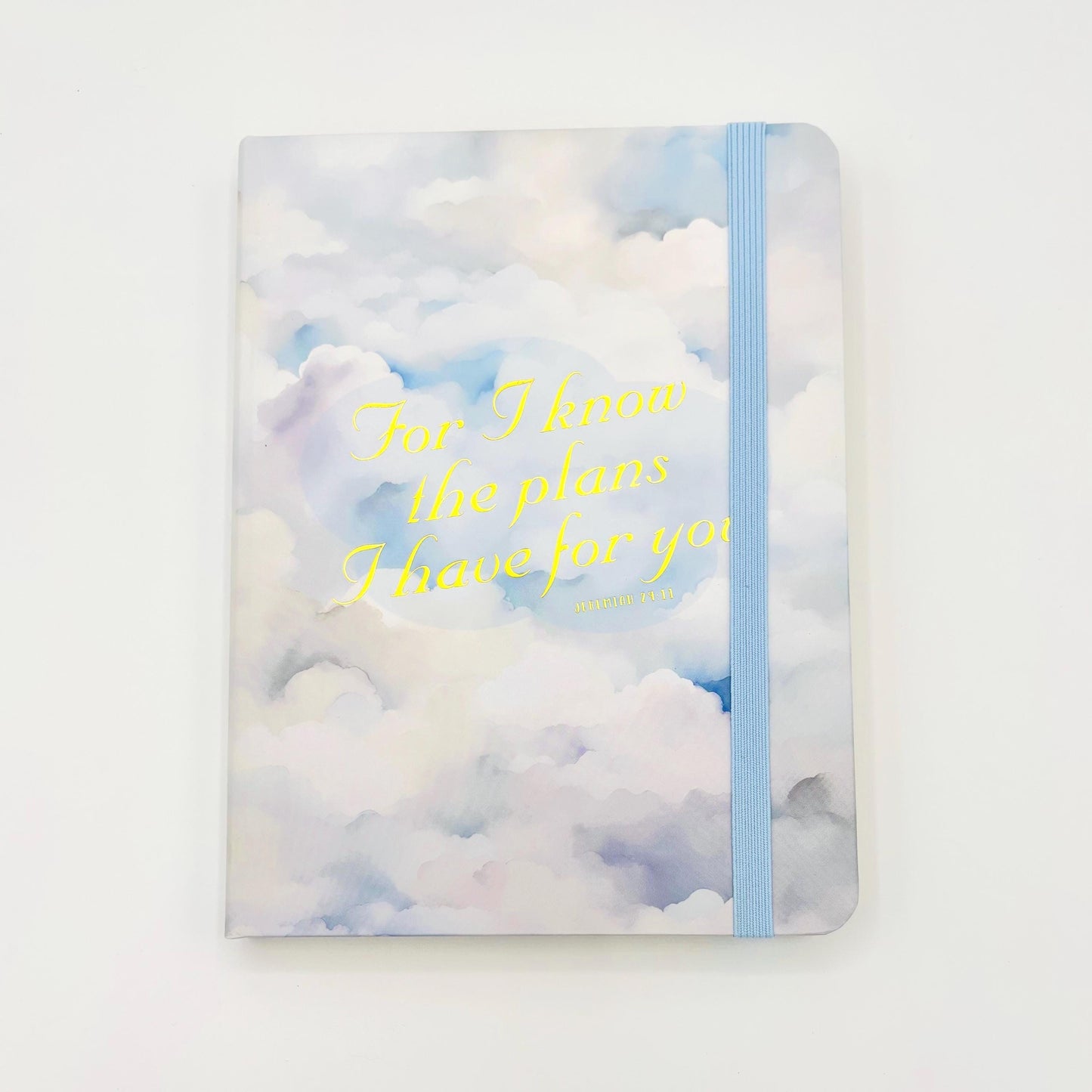 For I Know the Plans Journal, Blank Gold Embossed Lined Notebook