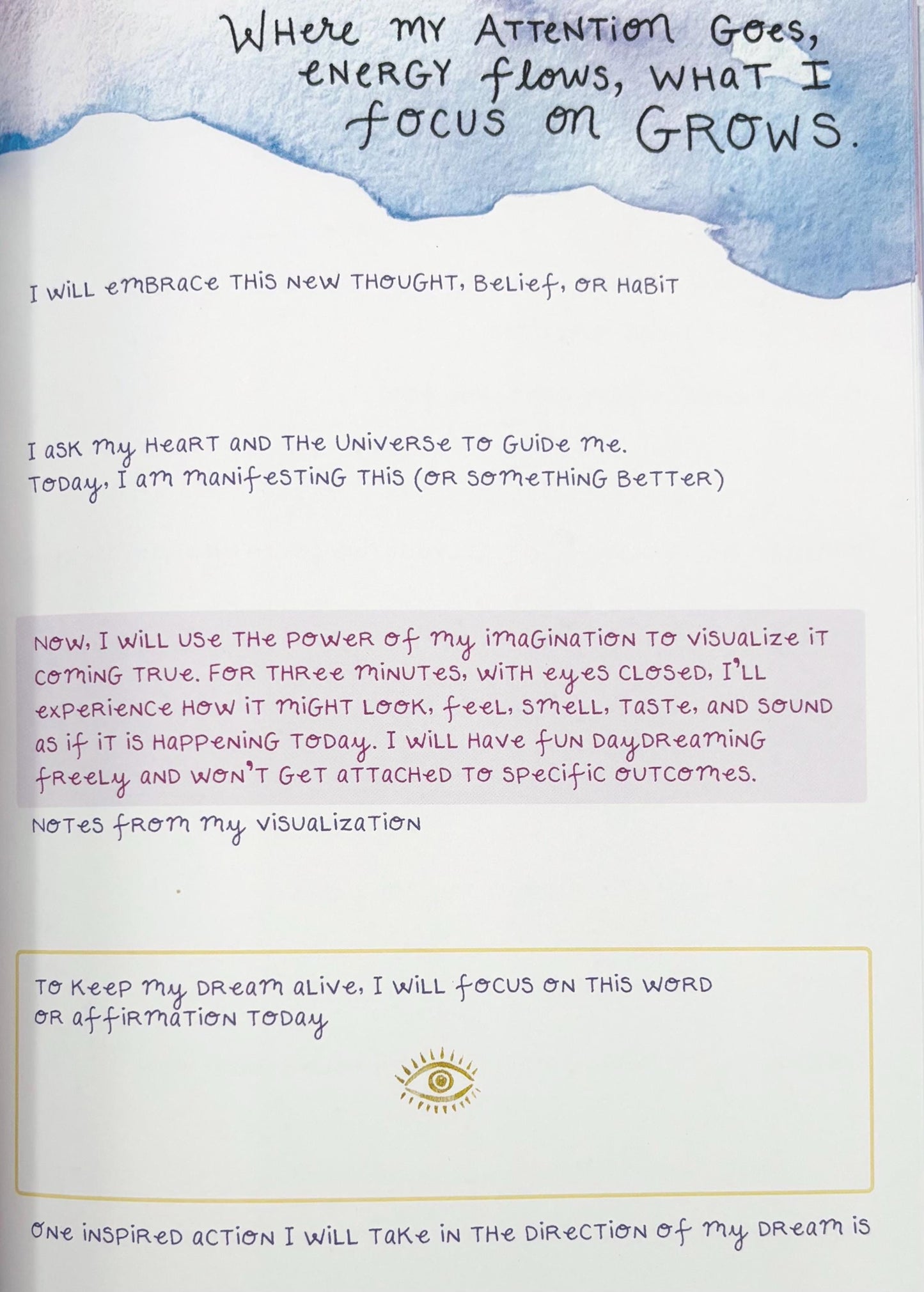 Focus Pocus 90-Day Guided Journal By Kimothy Joy - Creative Reflections on Intention and Mindfulness